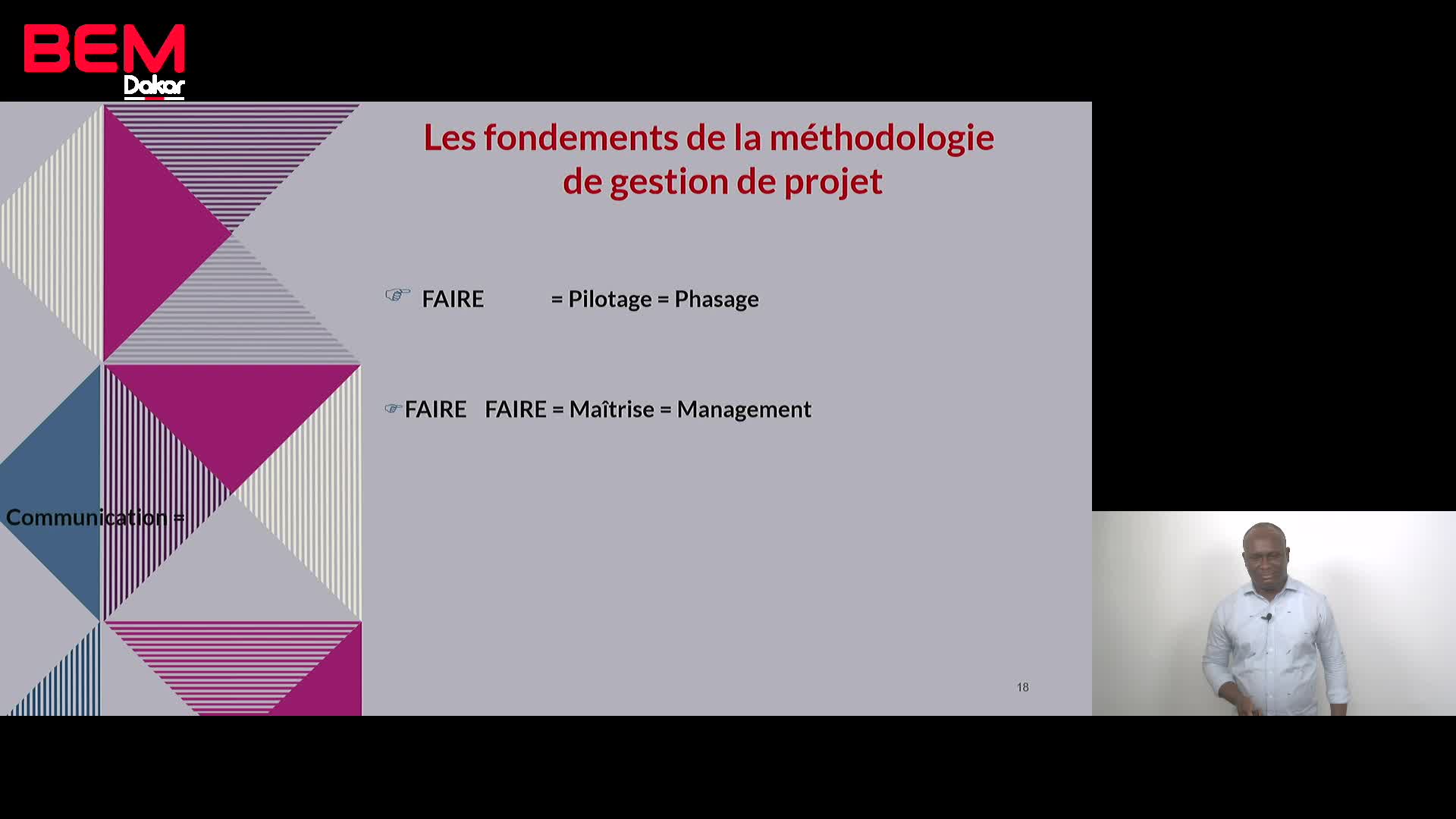 Séquence 1 LES FONDAMENTAUX DE LA GESTION DE PROJET