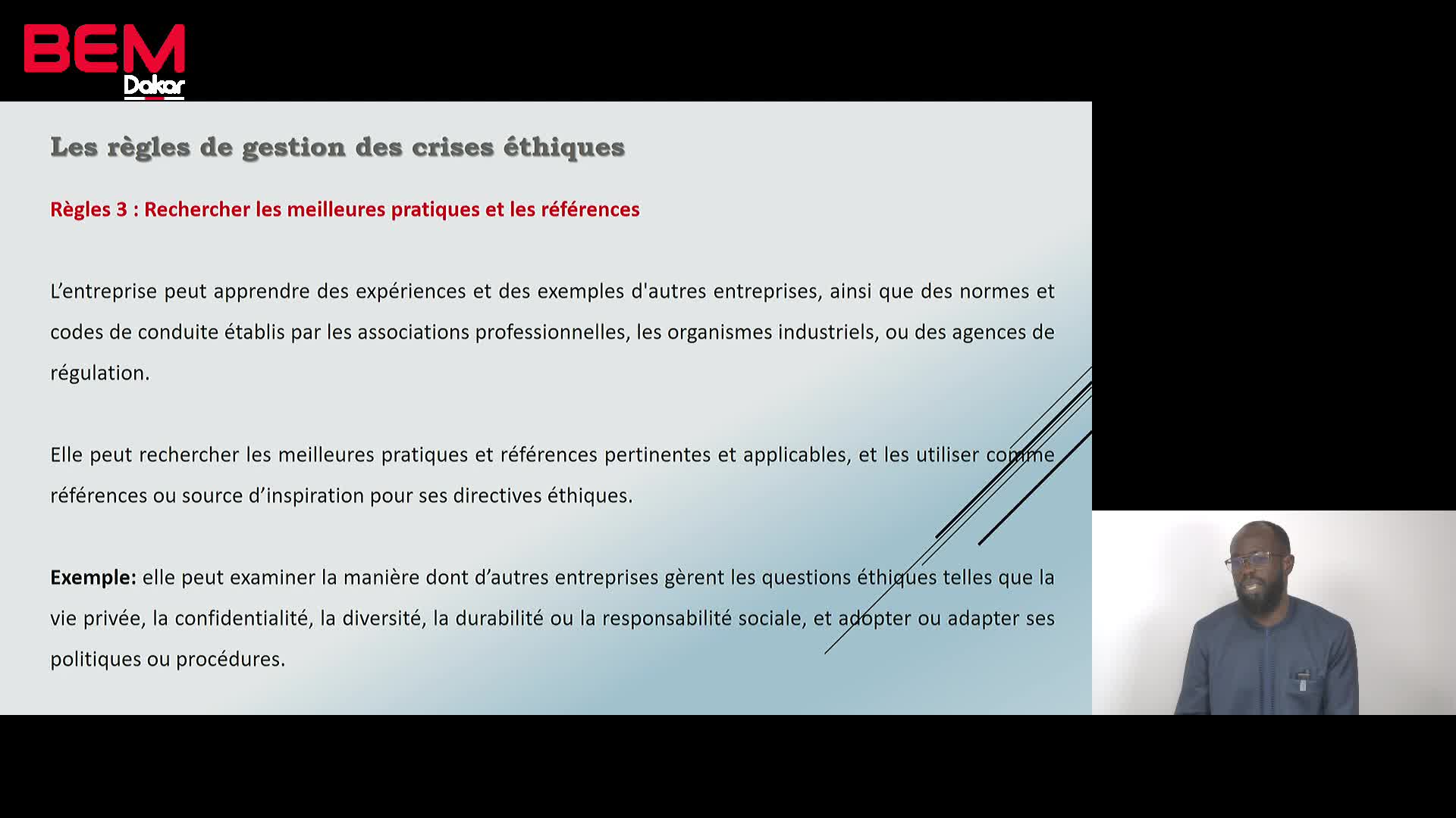 S3 A3 Les règles de gestion des crises éthiques