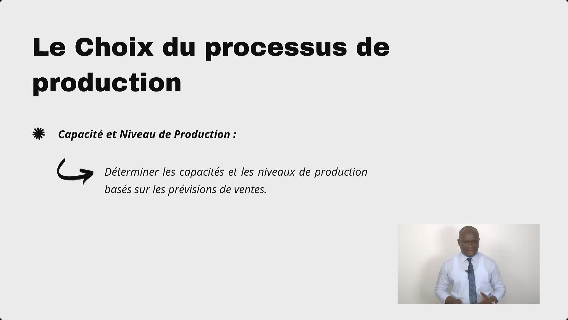 S1 A3  Comment choisir le processus de production