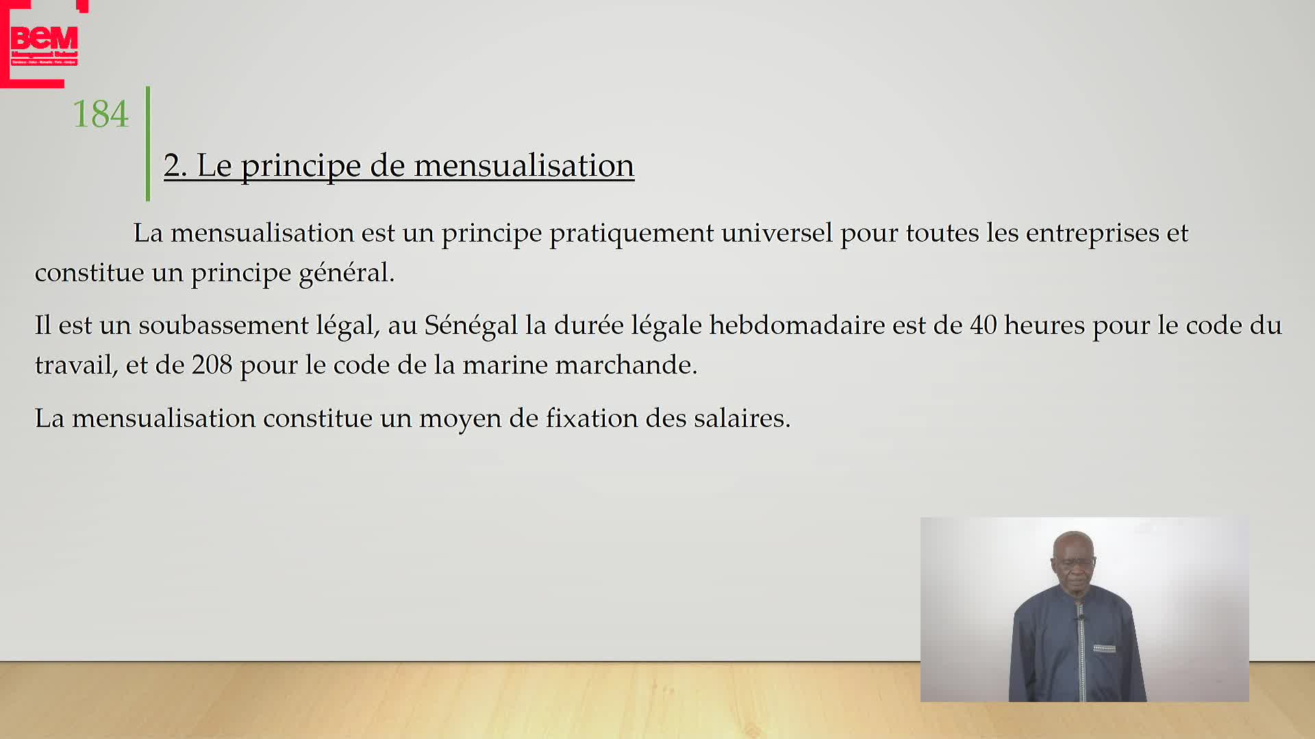 Presentation sequence 6 Cours DS