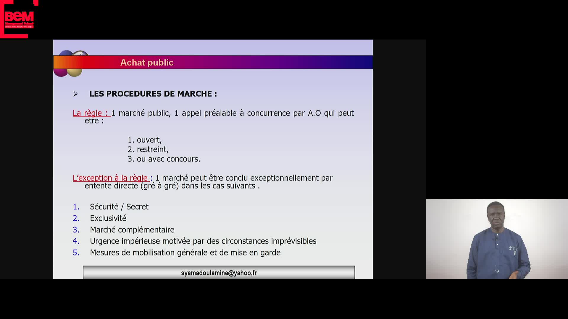 S3 A2 Achat public