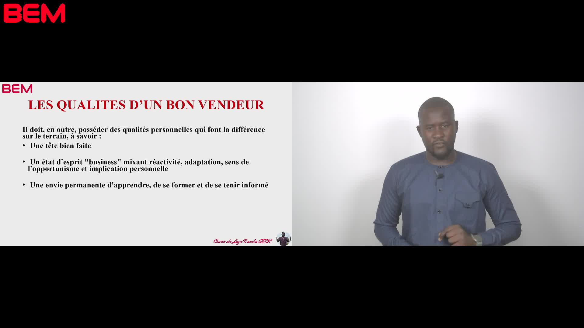 S1 A1 Les qualités d'un bon vendeur M SECK