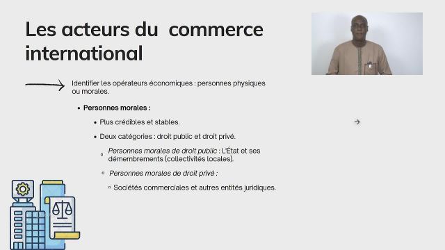 S2A1 LES ACTEURS DU COMMERCE INTERNATIONAL