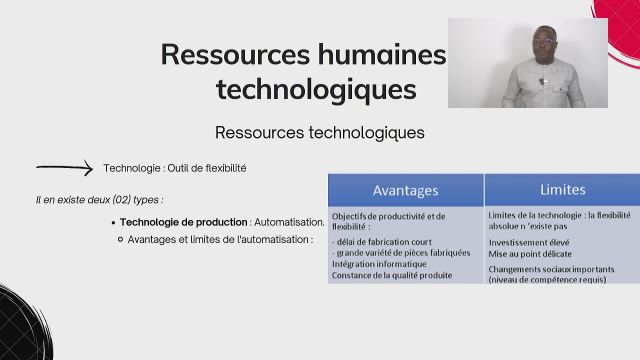S3A3 Ressources humaines et technologiques