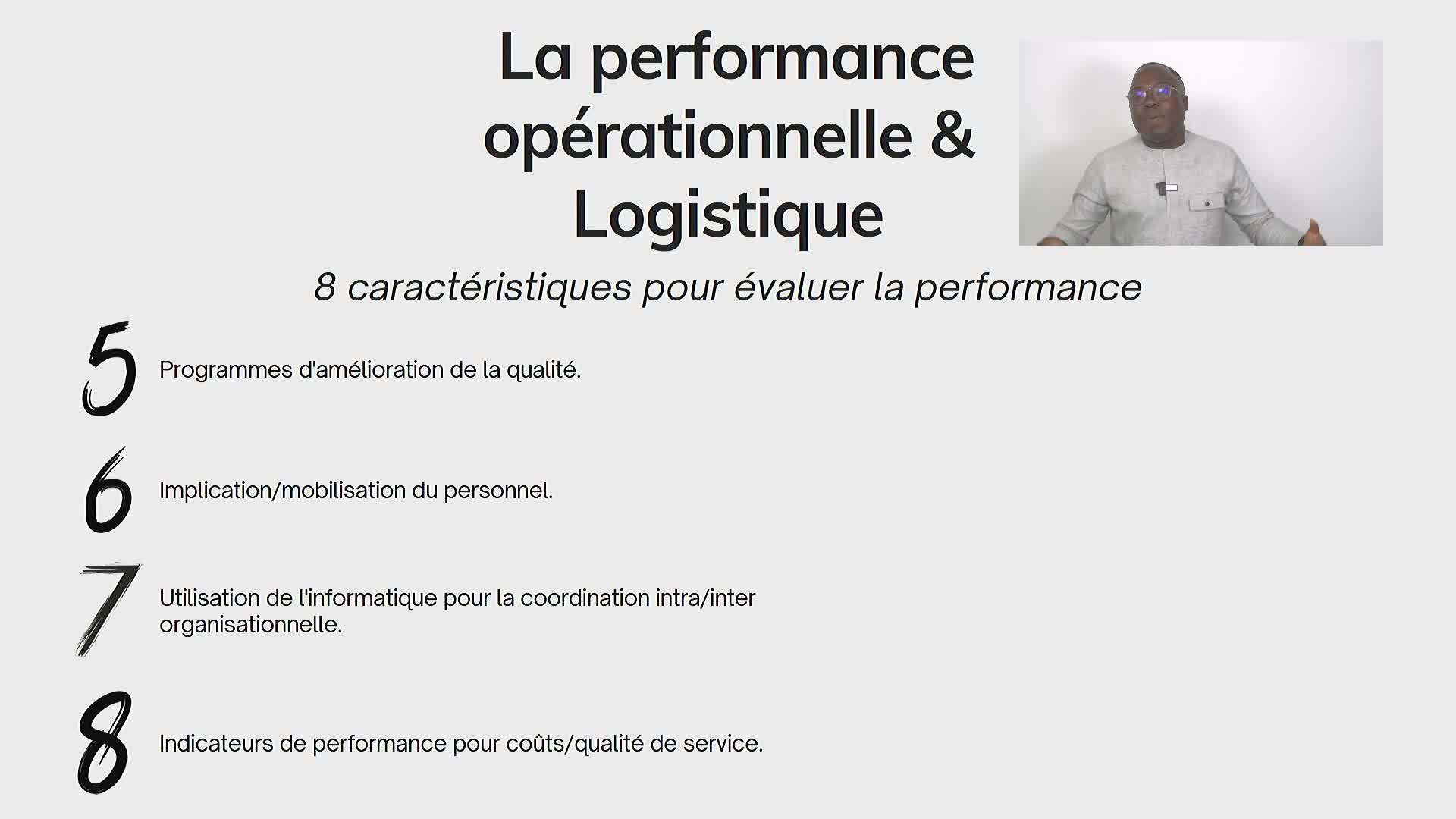 S1A4 La performance opérationnel & Logistique
