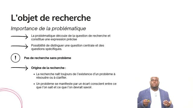 MR S2A2 Lobjet de recherche