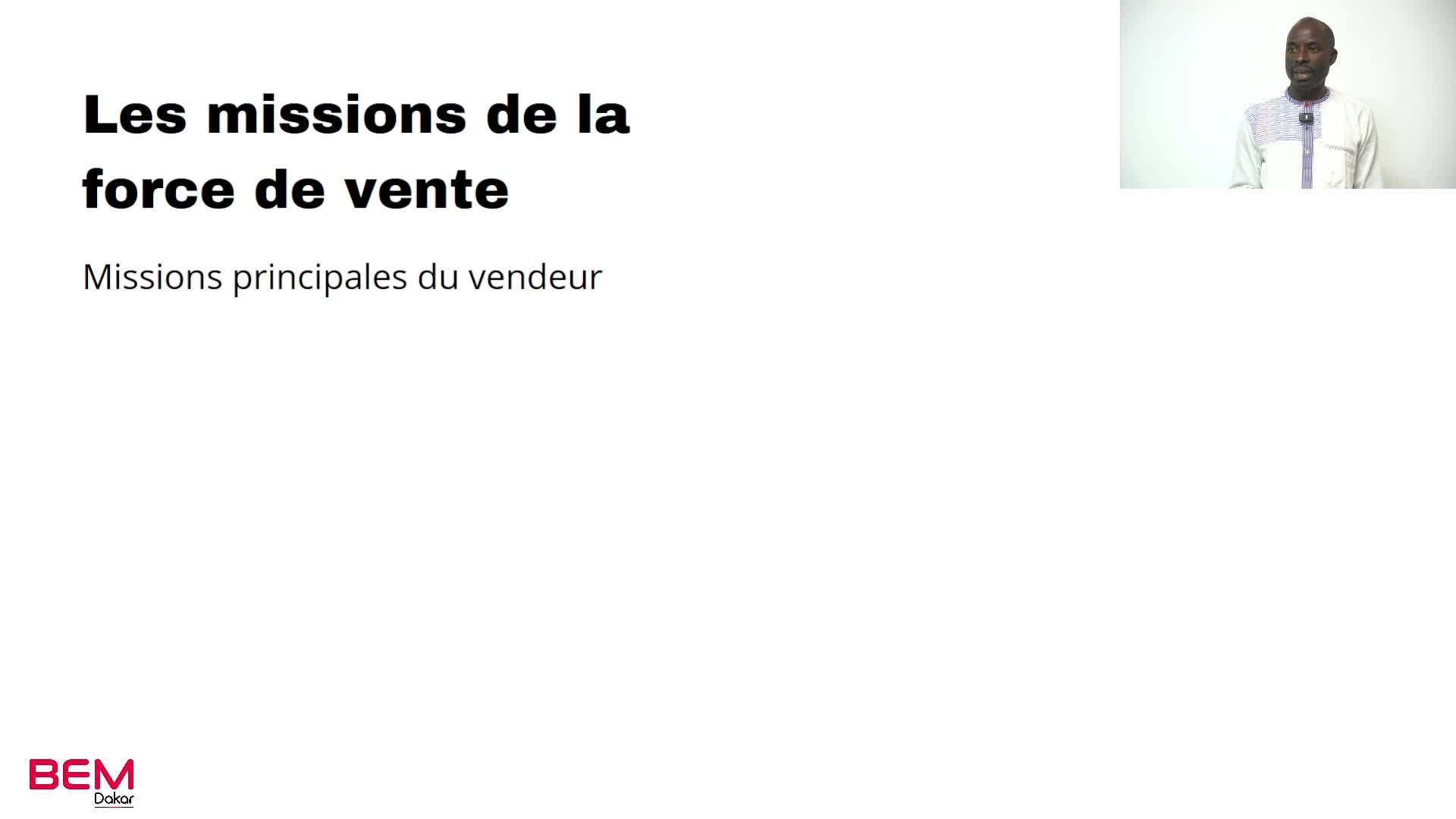 S2A1 Les missions de la force de vente