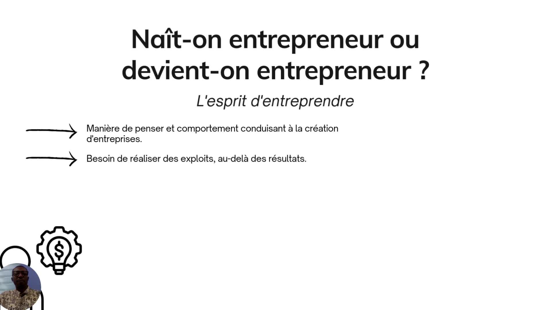 Entreprenariat S3A2 Nait-on entrepreneur ou devien
