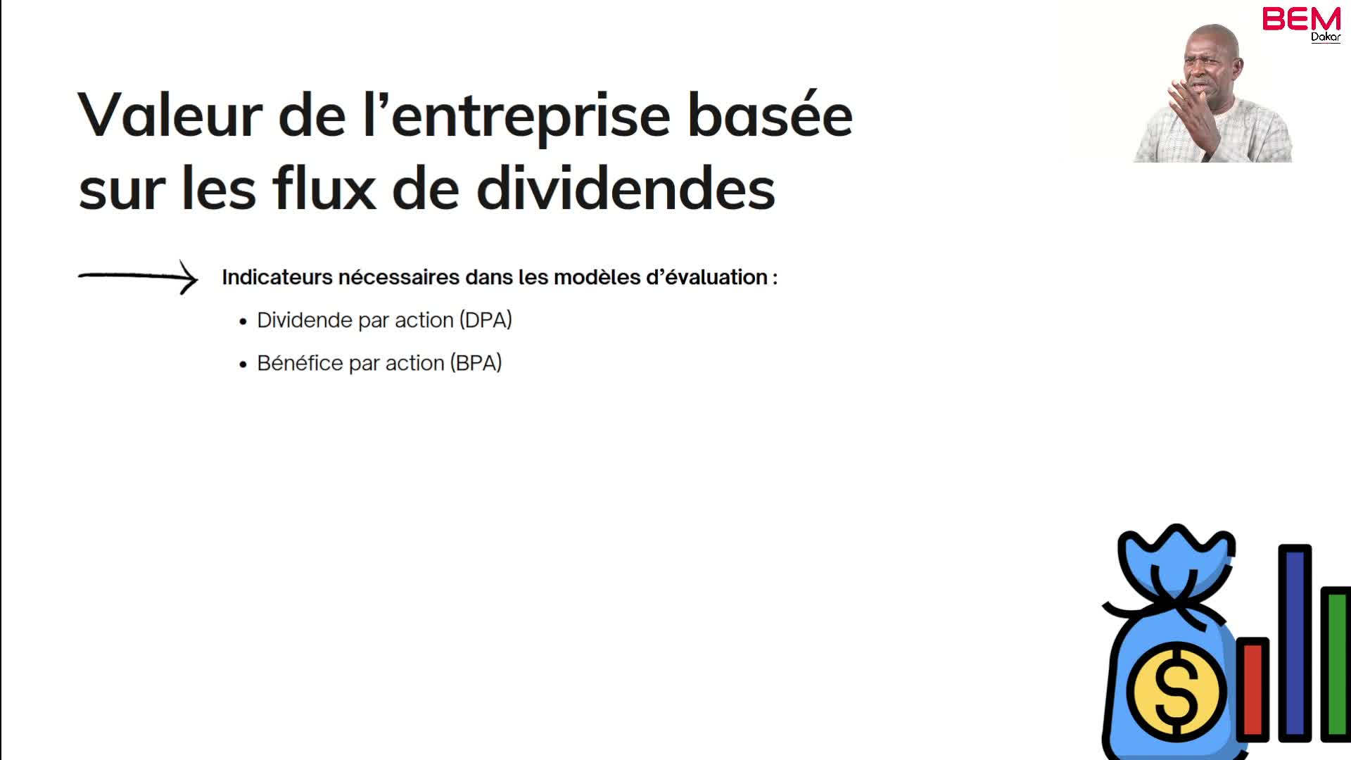 EE S2A1 Valeur de l'entreprise basée  flux divid