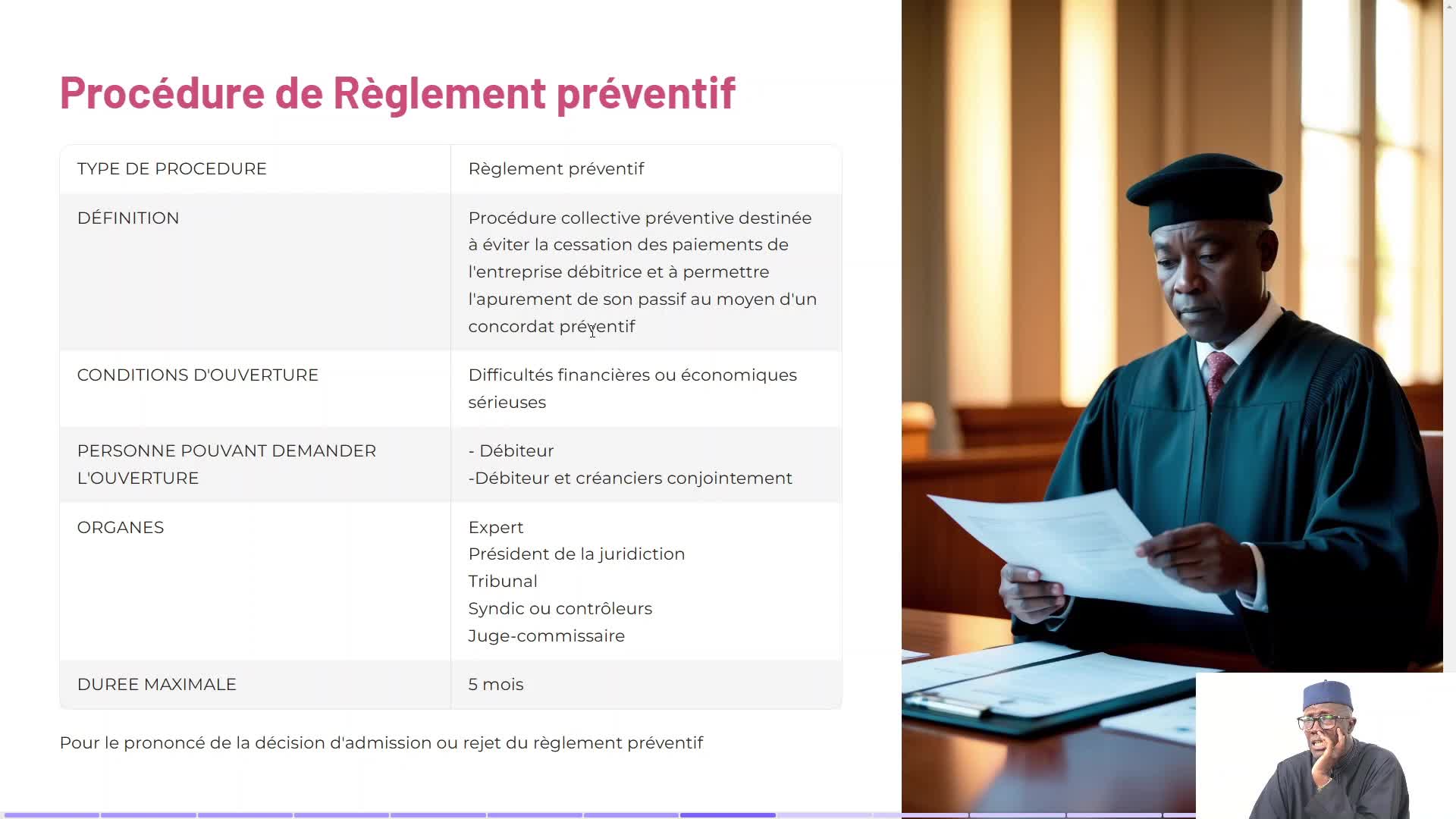 PCAP S1A2 Les Mandataires Judiciaires et les Procé