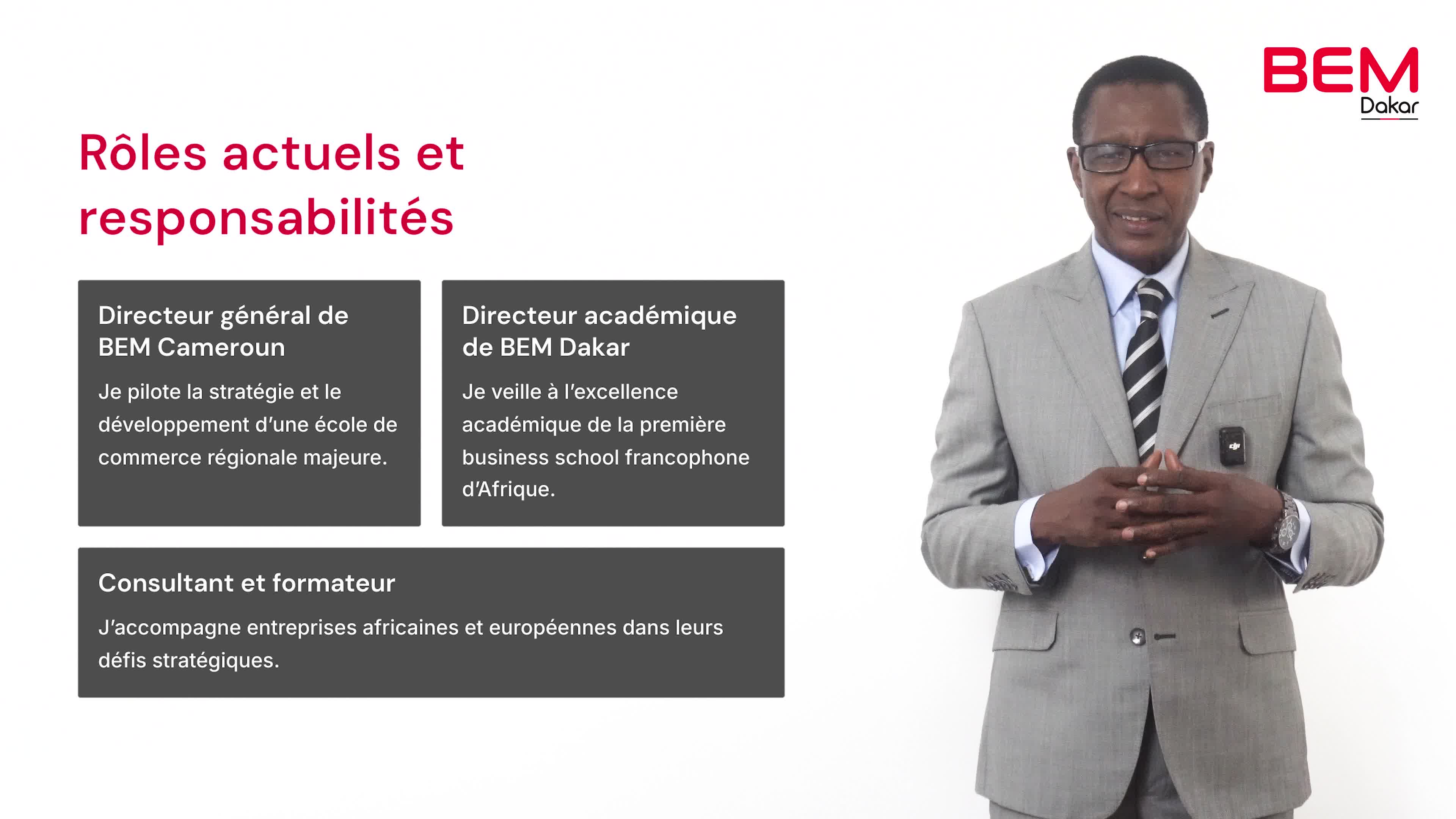 Présentation du prof