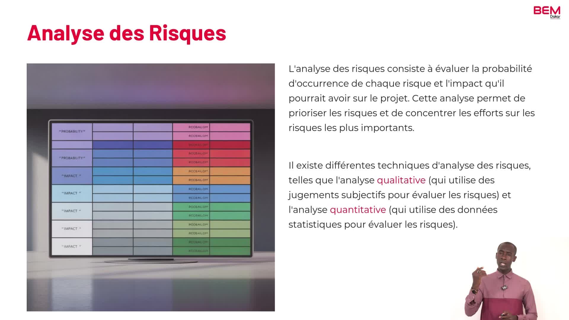 Identification et Analyse des risques