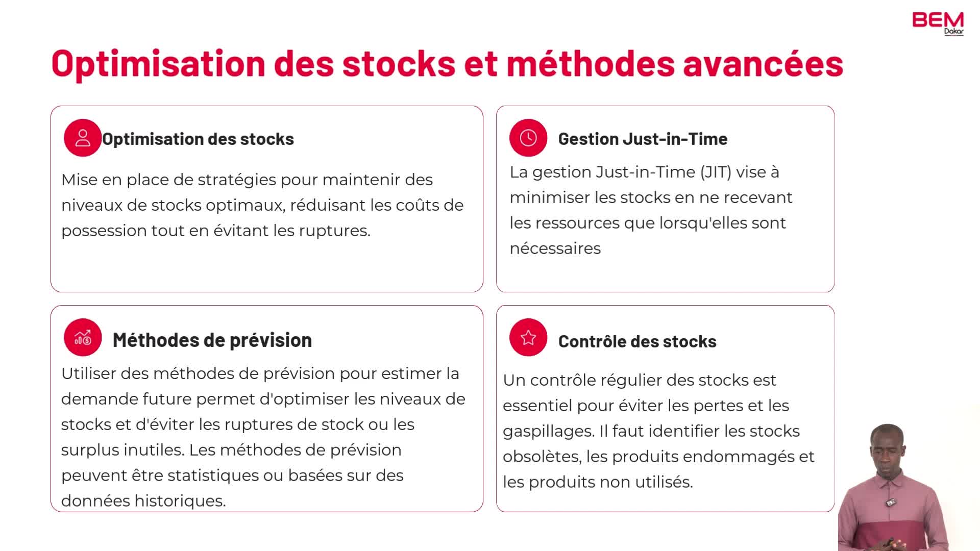 Gestion des ressources matérielles
