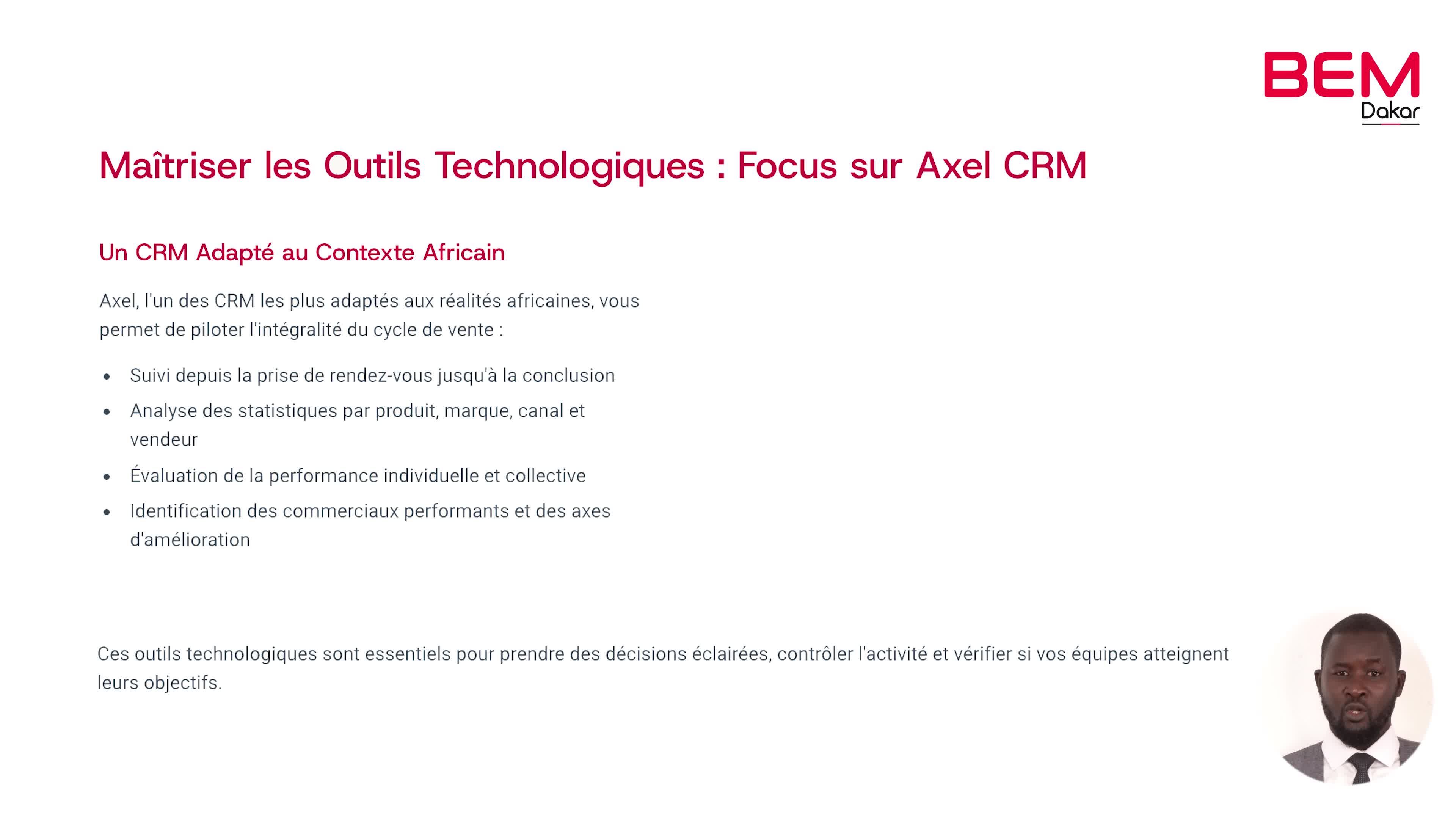 Management commercial: Pourquoi faire ce cours ?